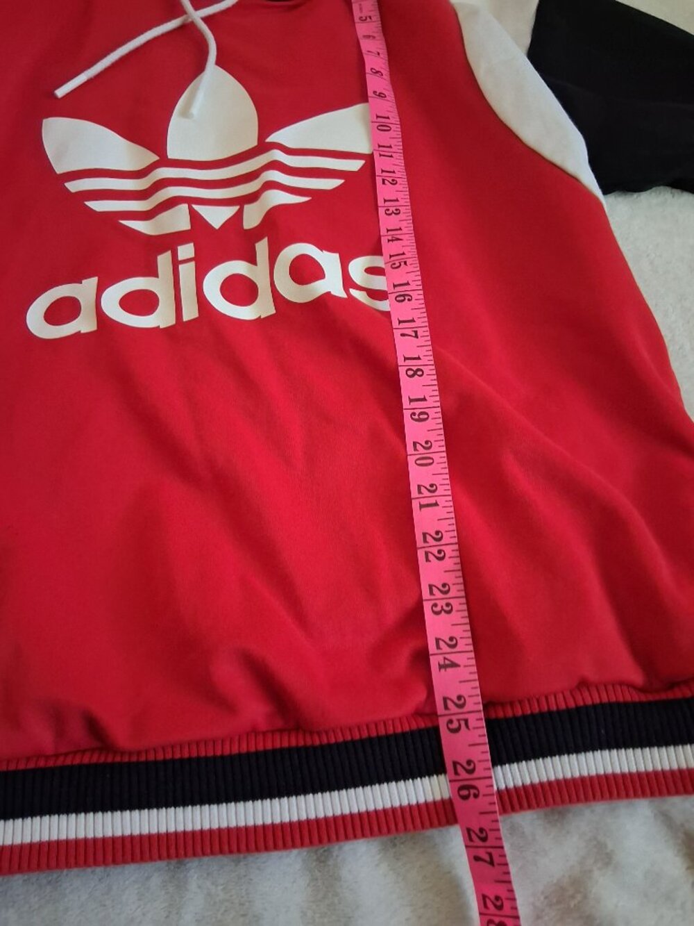 Adidas Originals Women's Unisex Size Medium Varsity Trefoil Colorblock Hoodie - Picture 13 of 14